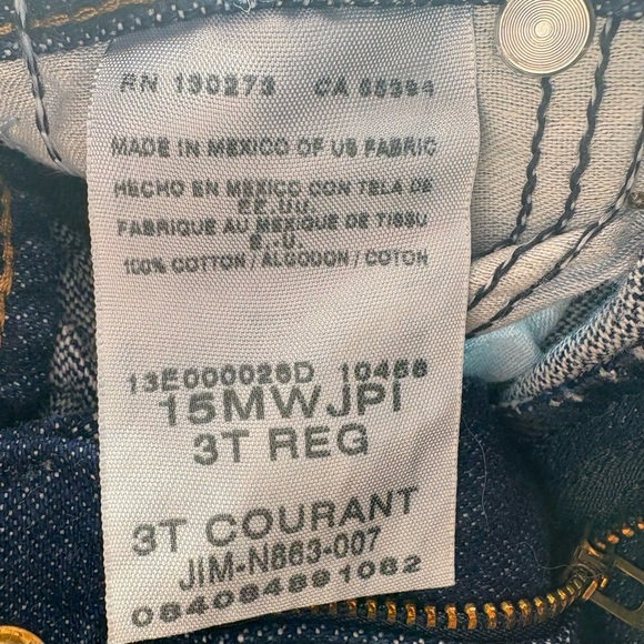 Wrangler Western Classic Dark Blue Denim Jean Girls 3T Regular - Picture 6 of 6